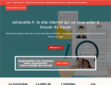 Tablet Screenshot of jetravaille.fr